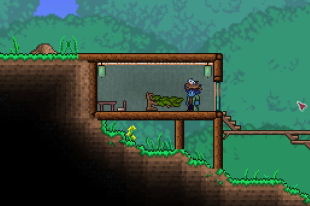 Terraria Make Living Letto in legno