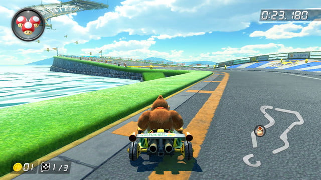 mario kart 8 scorciatoie sole aeroporto 1