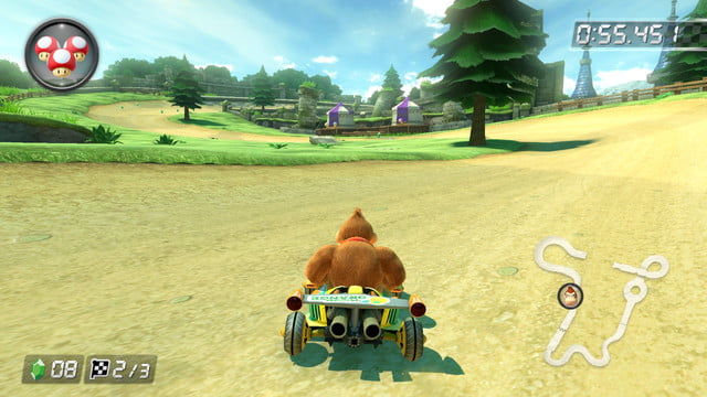 mario kart 8 scorciatoie hyrule garden