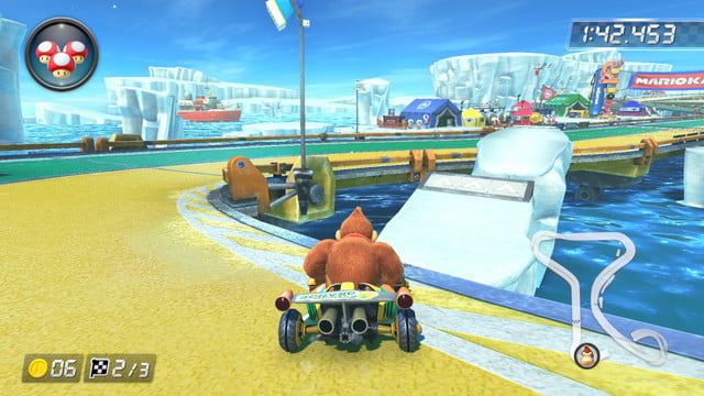 mario kart 8 scorciatoie avamposto di ghiaccio 2