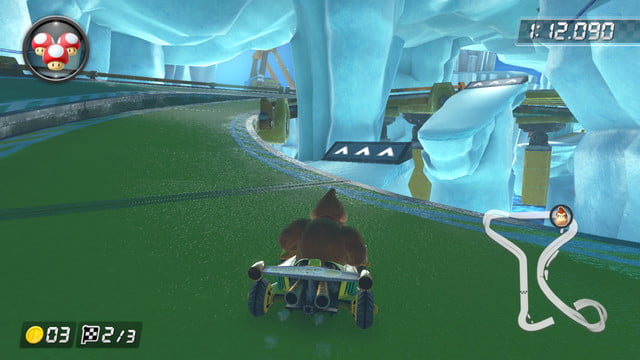 mario kart 8 scorciatoie avamposto di ghiaccio