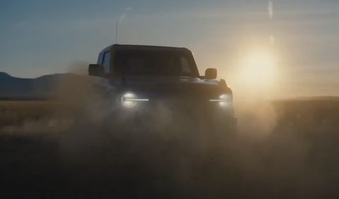 2021 screenshot di Ford Bronco