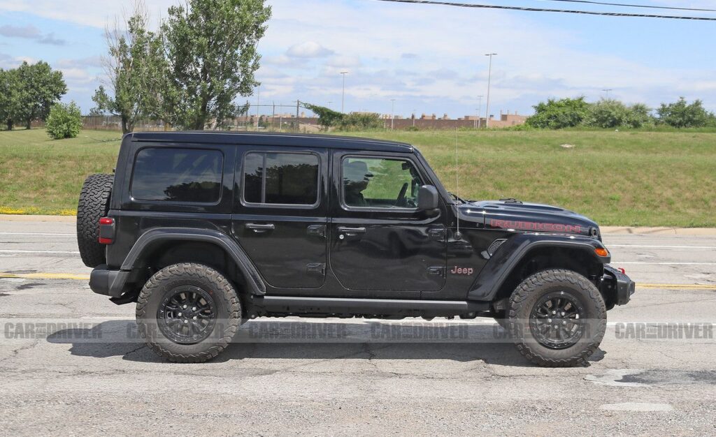 Jeep visto testare il nuovo Wrangler Rubicon