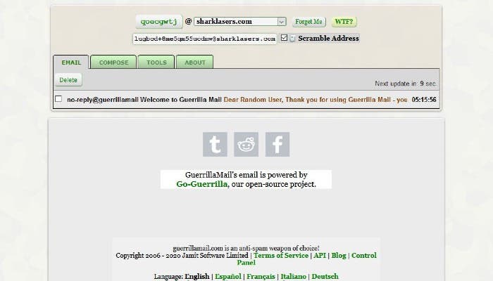 Temp Email Guerillamail Temp Email Guerillamail