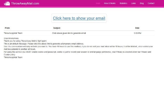 Temp Email Throwaway Temp Email Throwaway