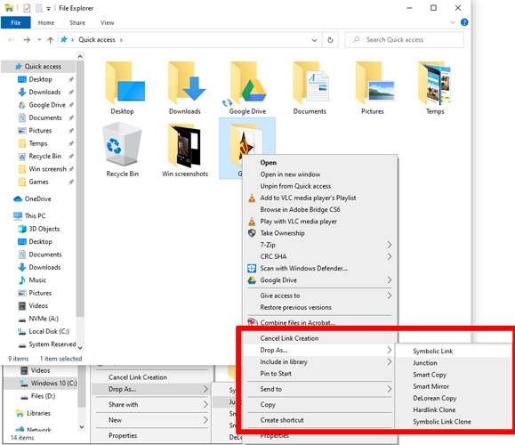 Crea Symlink Windows 10 Drop As Create Symlink Windows 10 Drop As