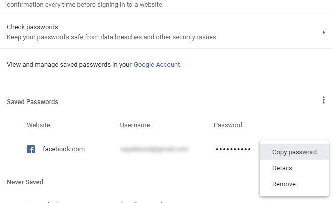 Password Browser Dots Copia password
