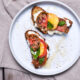 Crostini Pesca, Pomodoro e Ricotta