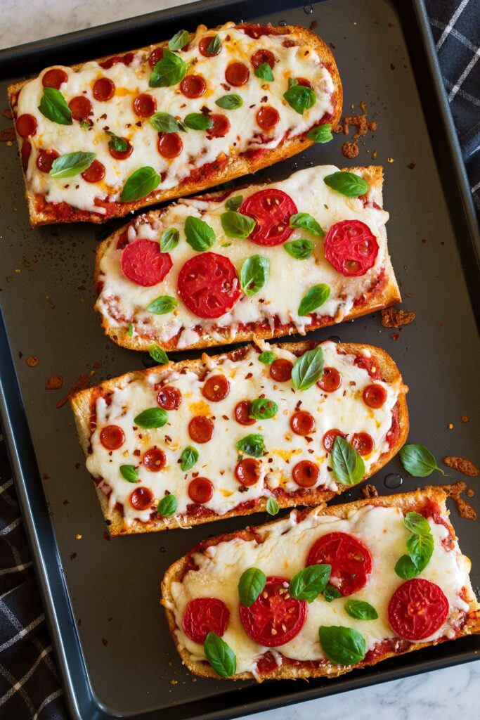 Pizza di pane francese