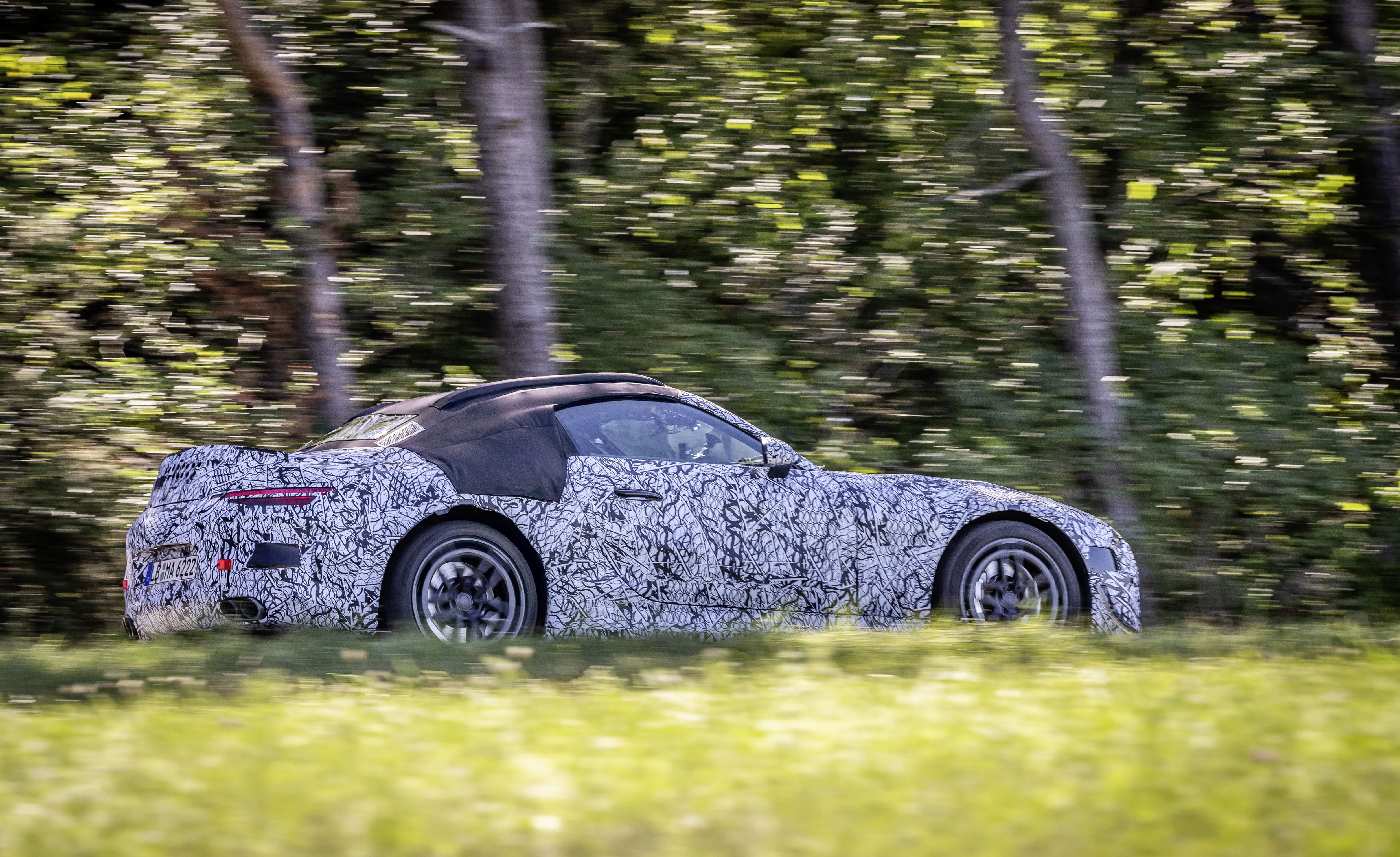 Mercedes-AMG SL spiata mercedes amg sl spied