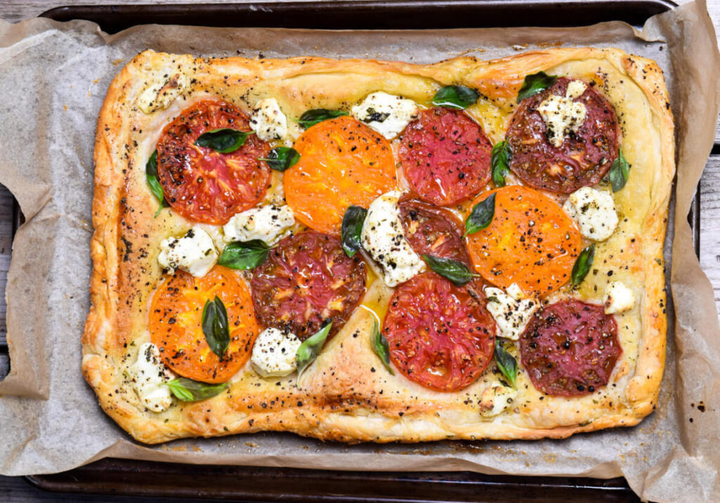 Cheaters Tomato Ricotta Crostata