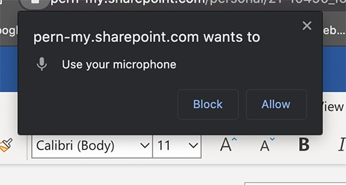 Trascrivi audio Microsoft Word Microphone Access Transcribe Audio Microsoft Word Microphone Access
