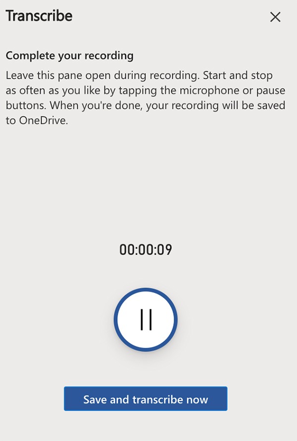 Trascrivi la registrazione audio di Microsoft Word Transcribe Audio Microsoft Word Recording