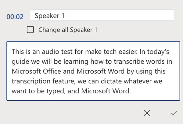 Trascrivi audio Microsoft Word Modifica trascrizione Transcribe Audio Microsoft Word Edit Transcript