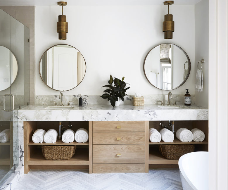 interior design del bagno moderno di Anne Carr