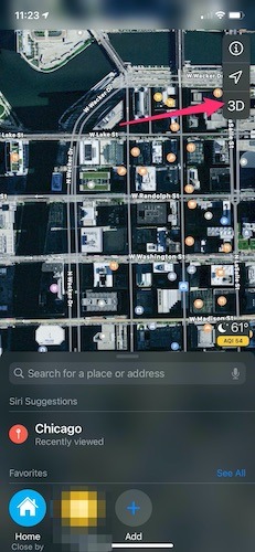 Personalizza la visualizzazione 3D di Apple Maps Customize Apple Maps 3d View