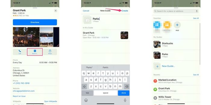 Personalizza Apple Maps Crea raccolta Customize Apple Maps Create Collection