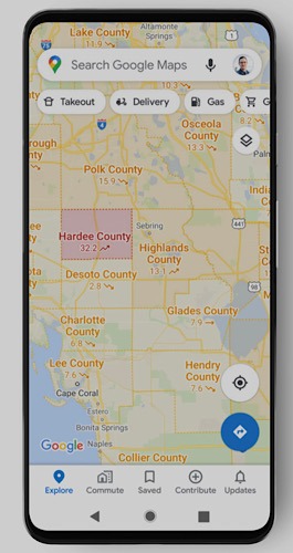 Notizie Google Maps Covid Florida