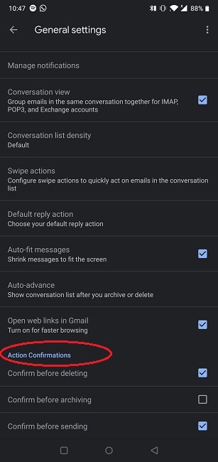 Sette funzioni Gmail meno conosciute Le conferme delle azioni si attivano Seven Lesser Known Gmail Features Action Confirmations Turn On