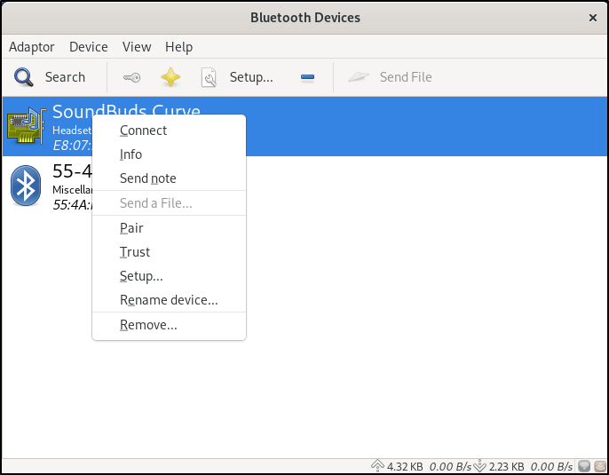 Configurazione Bluetooth Linux Blueman Connect 1 Bluetooth Setup Linux Blueman Connect 1