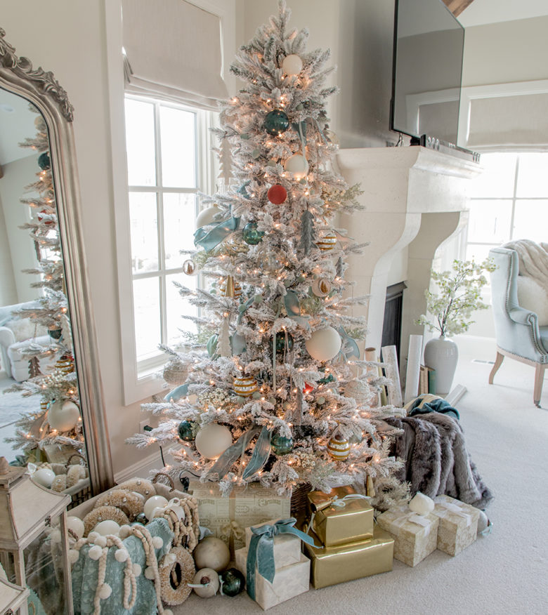 colore coordinato per il design della stanza e dell'albero di Natale