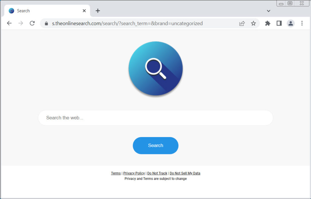 Rimuovere il reindirizzamento della ricerca di Theonlinesearch.com